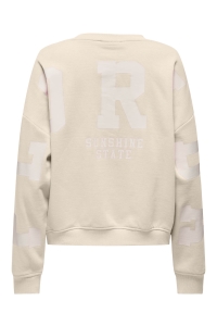 ONLY ONLSWEAT L/S BACK/SLEEVE PRINT SWT : birch/night sky florida print