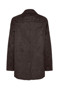 ONLY ONLTULIP FAUX SUEDE BLAZER COAT OTW chocolate torte