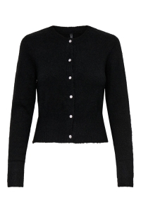 ONLY ONLHAVANNA LS BUTTON CARDIGAN KNT black/bling button