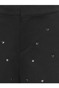 ONLY KOGPEACH LIFE STUD SHORTS TLR black/gold heart studs