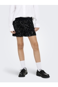 ONLY KOGCONFIDENCE LIFE SEQUIN SHORTS JR: black