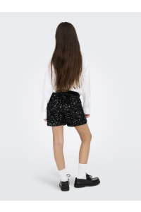 ONLY KOGCONFIDENCE LIFE SEQUIN SHORTS JR: black
