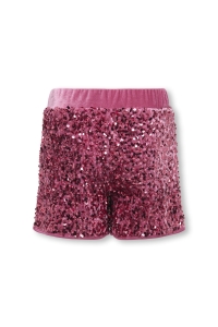 ONLY KOGCONFIDENCE LIFE SEQUIN SHORTS JR: rose wine