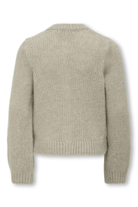 ONLY KOGCODY L/S O-NECK BOW CARDIGAN KNT pumice stone/melange detail bows