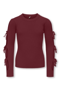 ONLY KOGNATASCHA L/S SLEEVE DETAIL KNT cabernet