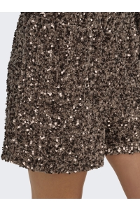 ONLY ONLCONFIDENCE NEW SEQUINS SHORTS JR: mountain trail/mountain trail se
