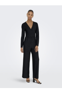 ONLY ONLRICH L/S GLITTER JUMPSUIT JRS black/black glitter