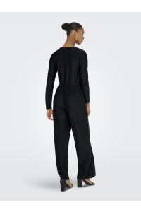 ONLY ONLRICH L/S GLITTER JUMPSUIT JRS black/black glitter