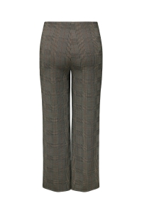carmakoma CARFINE WIDE PANTS JRS seal brown/libra checks