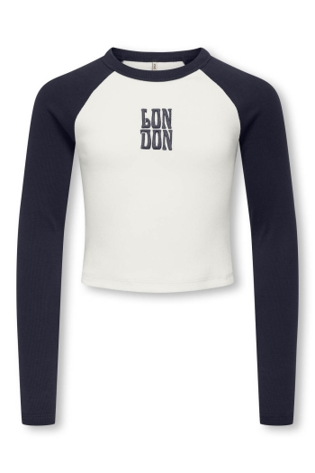 ONLY KOGBINA LIFE L/S O-NECK CONTRAST TO: