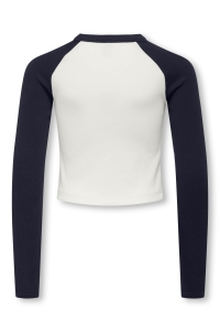 ONLY KOGBINA LIFE L/S O-NECK CONTRAST TO: night sky/london/cloud dancer bo