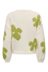 ONLY ONLBOOTLE LS FLOWER O-NECK KNT babys breath/camping gear
