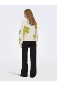 ONLY ONLBOOTLE LS FLOWER O-NECK KNT babys breath/camping gear