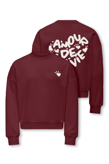 ONLY KOGTAMMIE LIFE L/S PRINT O-NECK SWT