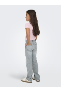 ONLY KOGJUICY HW HEART WIDE LEG REA707 D: medium grey denim