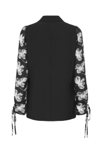 ONLY ONLMELLIE LIFE L/S MIX BLAZER TLR C: black/flower sleevs