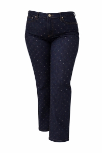 carmakoma CARMADISON STUDDED HW WIDE DNM dark blue denim/rinse