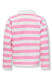 ONLY KOGESTHER L/S POLO EMB VD SWT begonia pink/white alyssum