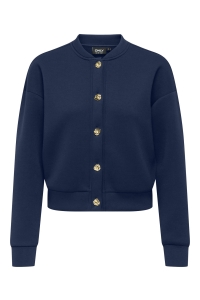 ONLY ONLNAOMI L/S BOMBER SWT naval academy/gold buttons