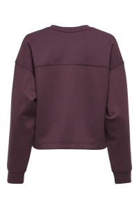 ONLY ONLALINA LIFE SLIT ROUNDNECK SWT decadent chocolate