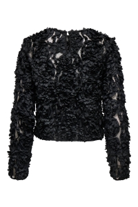 ONLY ONLROSEBLOOM L/S TOP JRS black/rose flower (black)