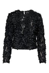 ONLY ONLROSEBLOOM L/S TOP JRS black/rose flower (black)