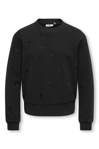 ONLY KOGATIKA L/S O-NECK EMB HEART SWT