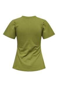 ONLY ONLMARIE LIFE S/S RUCHING TOP JRS N: peat moss