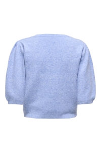 ONLY ONLGLORIA LIFE SS PEARL O-NECK CC K: ultramarine/melange/white pearls