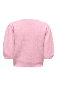 ONLY ONLGLORIA LIFE SS PEARL O-NECK CC K: pink-a-boo/melange/white pearls