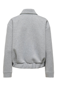 ONLY ONLJUDITH LIFE SHORT SCUBA JACKET O: medium grey melange