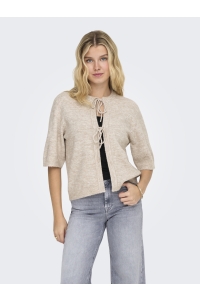ONLY ONLSIMONI 2/4 BOW CARDIGAN KNT NOOS pumice stone/melange