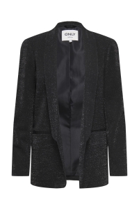ONLY ONLELLY-ALYA LIFE L/S GLIT BLAZER black/silver glitter