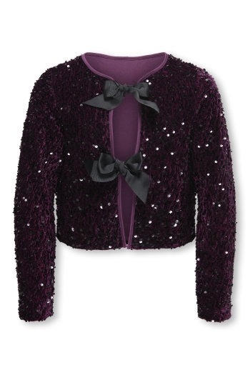 ONLY KOGANIKA SEQUINS LS BOW TOP CS WVN