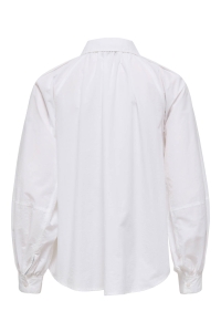 ONLY ONLRIVER LS SHIRT OX WVN bright white