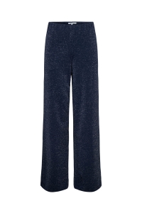 ONLY ONLALYA LIFE MW WIDE GLIT PANT TLR : black/silver glitter