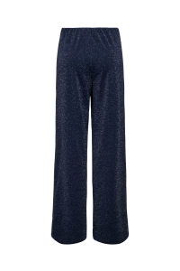 ONLY ONLALYA LIFE MW WIDE GLIT PANT TLR : black/silver glitter