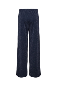 ONLY ONLALYA LIFE MW WIDE GLIT PANT TLR : night sky/silver glitter