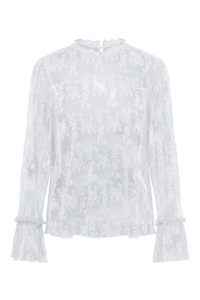 ONLY ONLCRISMA L/S O-NECK TOP WVN bright white