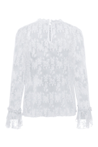 ONLY ONLCRISMA L/S O-NECK TOP WVN bright white