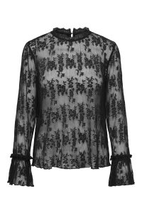 ONLY ONLCRISMA L/S O-NECK TOP WVN black