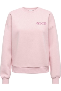 ONLY ONLDAZE L/S O-NECK TERRY PRINT CS W: rosy touch/feeling