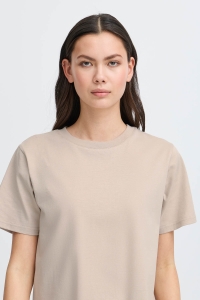ICHI IHPALMER LOOSE SS:T-Shirts simply taupe