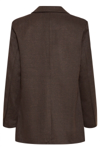 ICHI IHKATE JACQUARD OVERSIZE BL:Jackets black brown herringbone