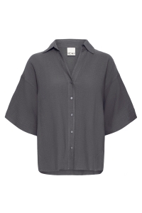 ICHI IHFAZIMA SH:Shirts/Blouse gray pinstripe