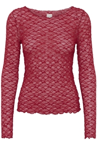 ICHI IHDEVON LS:T-Shirts biking red