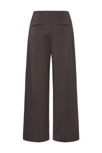 ICHI IHKATE JACQUARD LONG PA:Pants black brown herringbone
