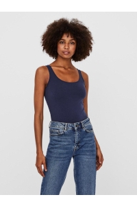 Vero Moda VMMAXI MY SOFT  LONG TANK TOP NOOS black iris