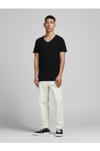 Jack and Jones BASIC V-NECK TEE S/S NOOS black