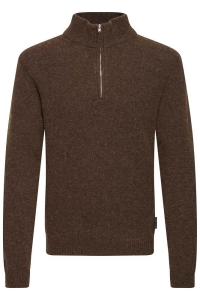 Casual Friday CFKARL halfzip lambswool knit:Knit demitasse melange